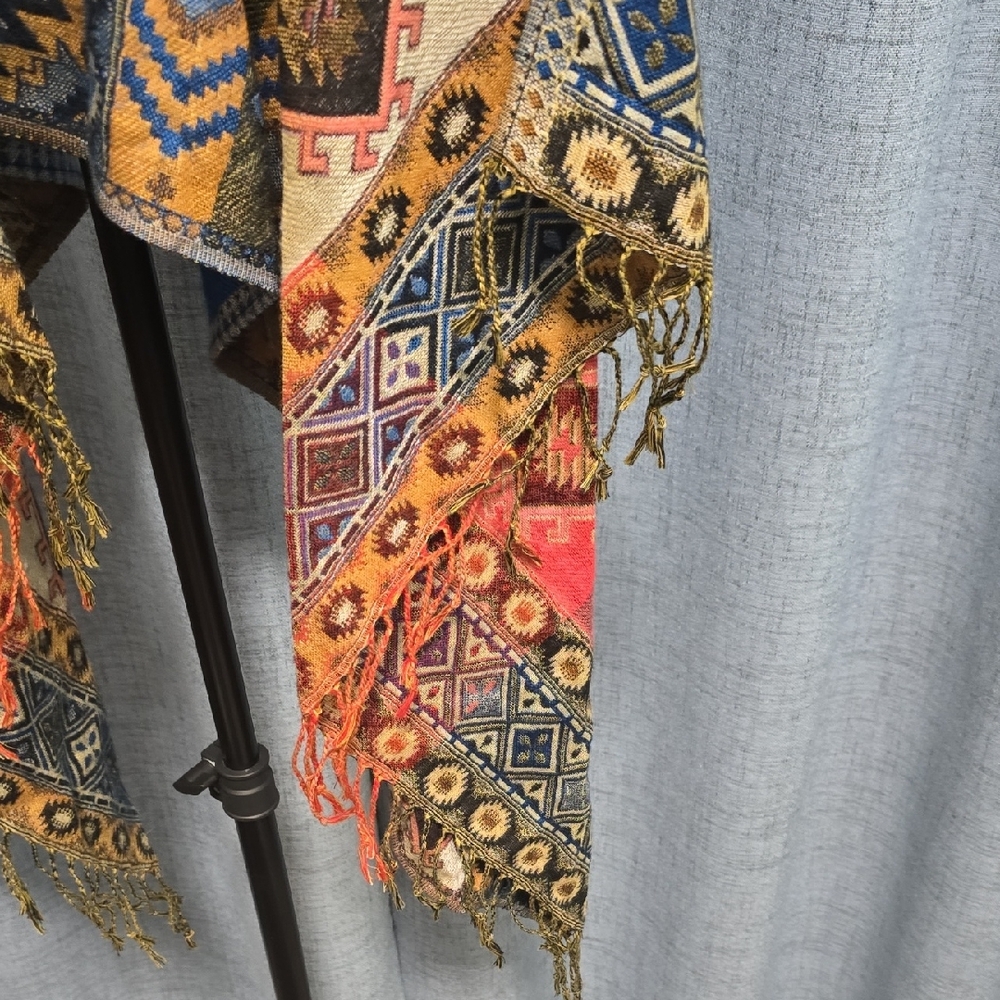 Source Unknown Vibrant Multicolor Tunic Vest - image 8